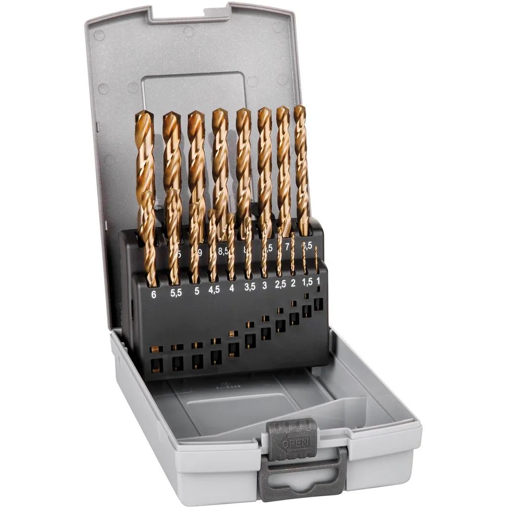 ALPEN Spiralbohrer-Kassette DIN338RN HSS Cobalt GRIP KP19 ø 1-10mm 19-teilig