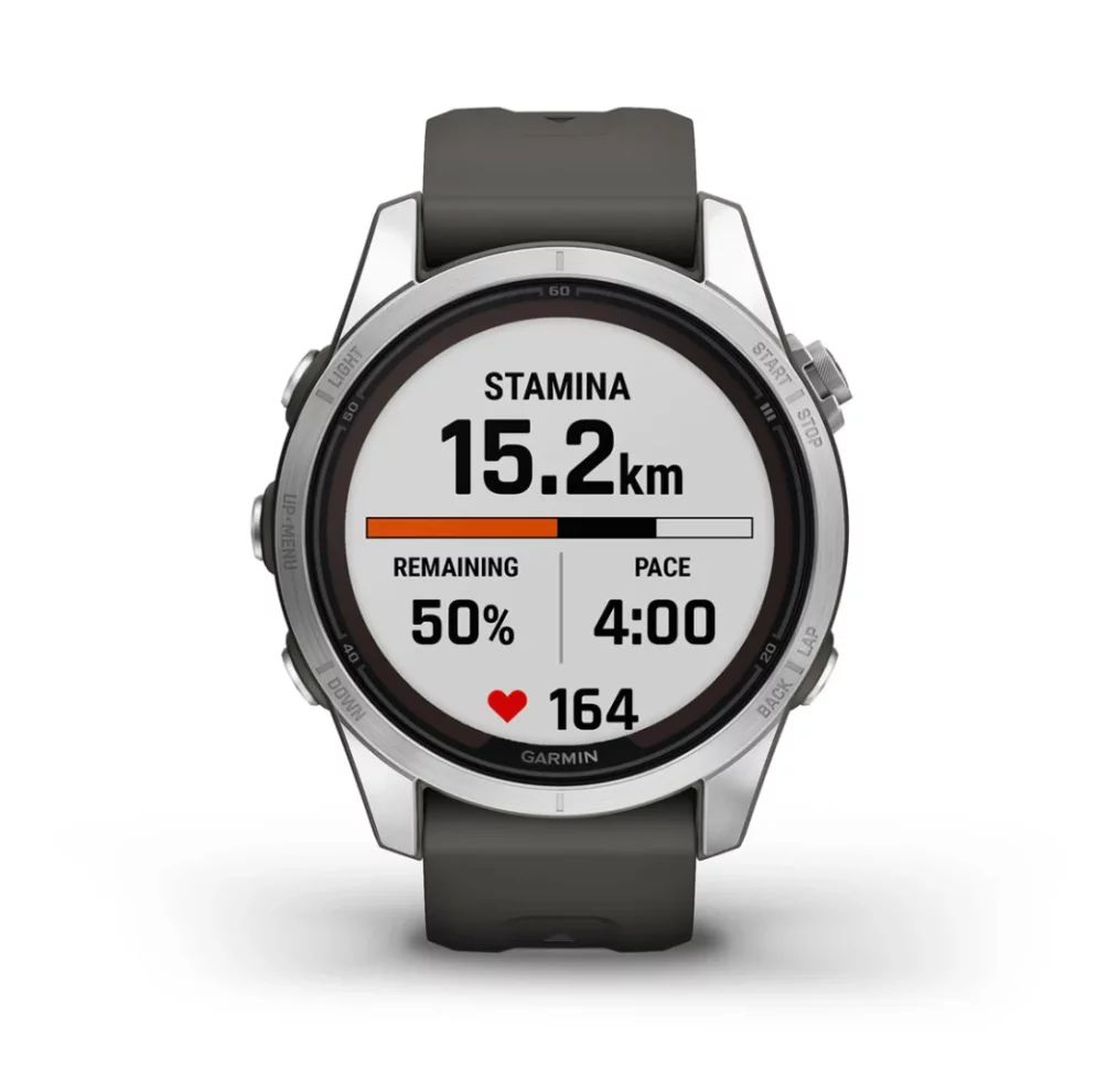 Garmin Fenix 7S Pro Solar, Graphit/Edelstahl