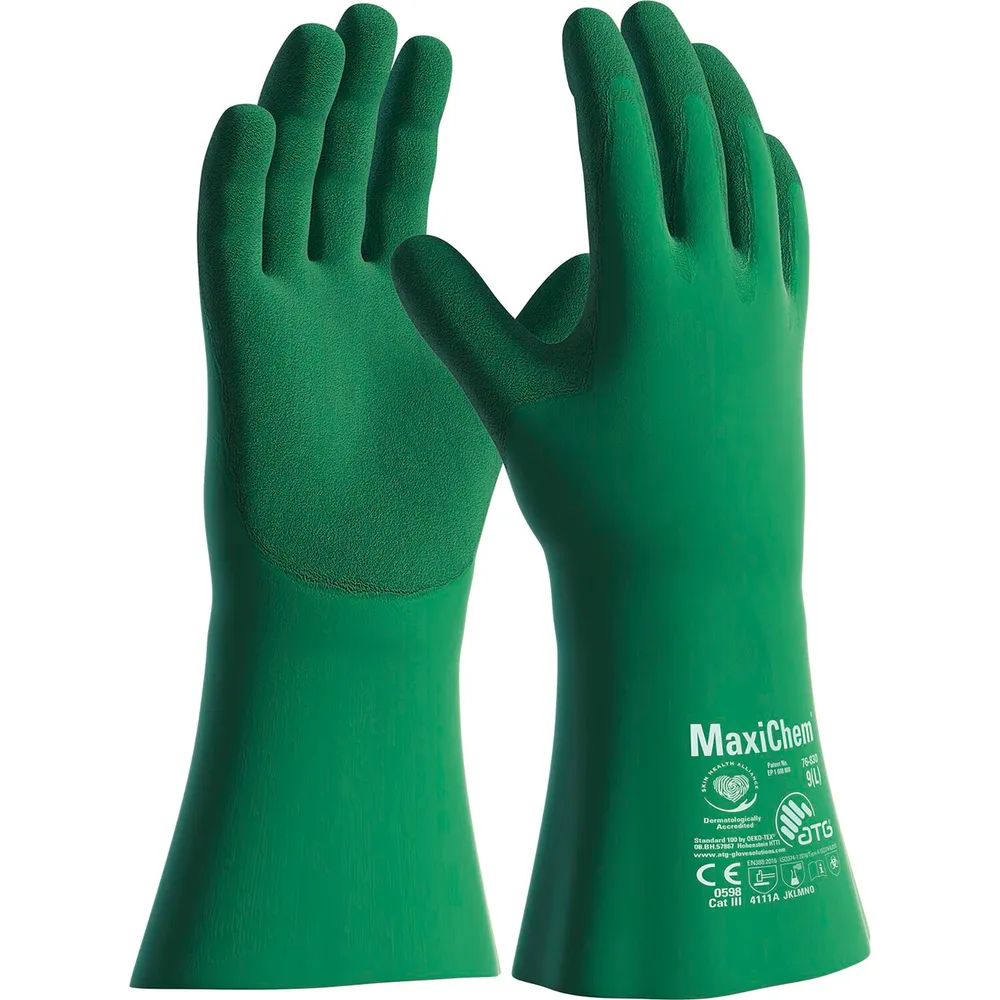 ATG Chemikalien-Schutzhandschuh MaxiChem Größe 9