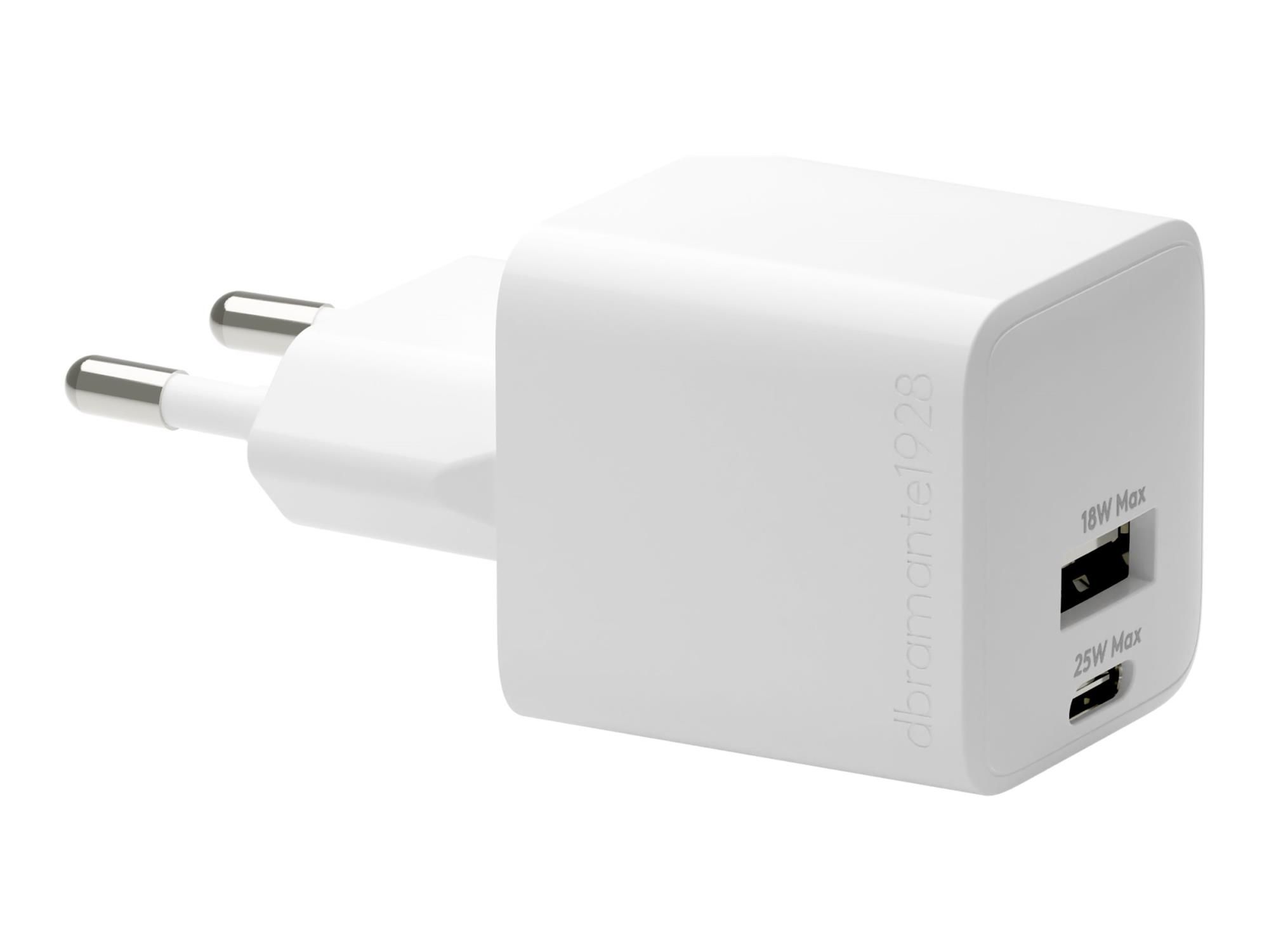 dbramante1928 re-charge - Netzteil - 25 Watt - 2 Ausgabeanschlussstellen (USB-C, USB)