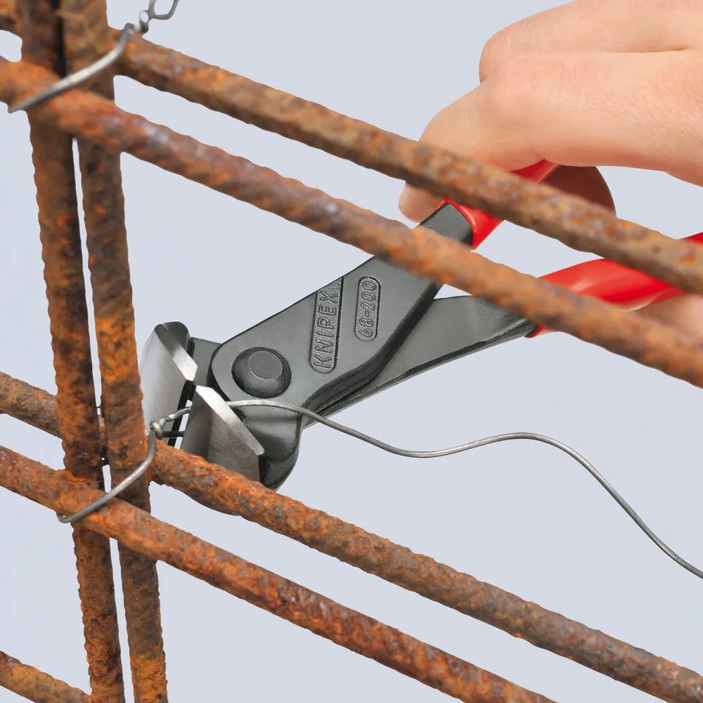KNIPEX Vornschneider mit Kunststoff überzogen schwarz atramentiert 180 mm