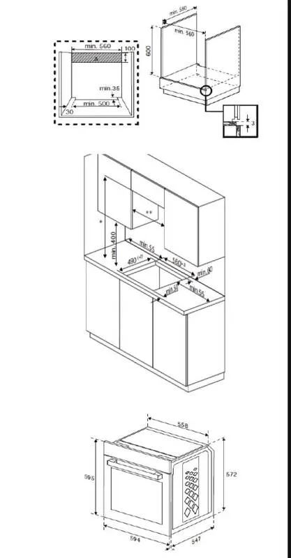 Beko BBSM12300XD Multifunktionsbackofenset -  72L Backofen inkl. Autarkes Cerankochfeld, 4 Kochzonen