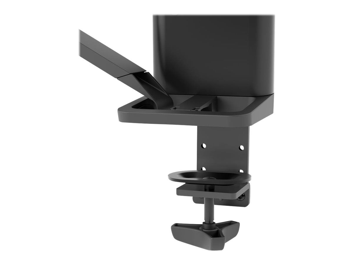 Ergotron TRACE - Befestigungskit (Pivot, Basis, VESA-Abstandshalter, Hubsäule, Verlängerungsarm, 2-teilige Tischklemme) - Konstante Krafttechnologie - für LCD-Display - mattschwarz - Bildschirmgröße: 54.6-96.5 cm (21.5-38")