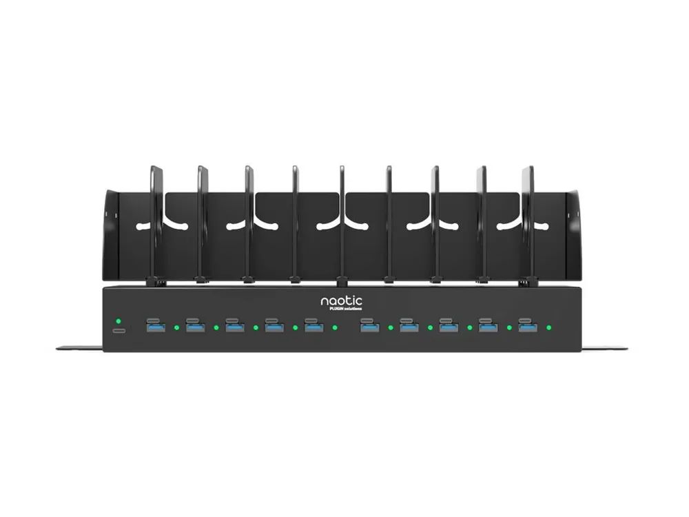 PORT Designs Naotic Plug In - Ladestation - 30 Watt - 2.5 A - PD - 20 Ausgabeanschlussstellen (10 x 4-poliger USB Typ A, 10 x 24-polig USB-C)