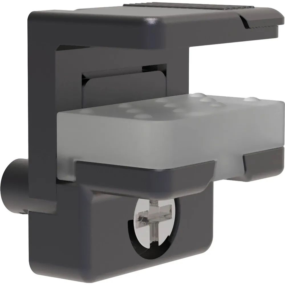 EFFEGI BREVETTI Glasbodenträger Alfa Glass Lock Stop2 zum Stecken vern. schwarz