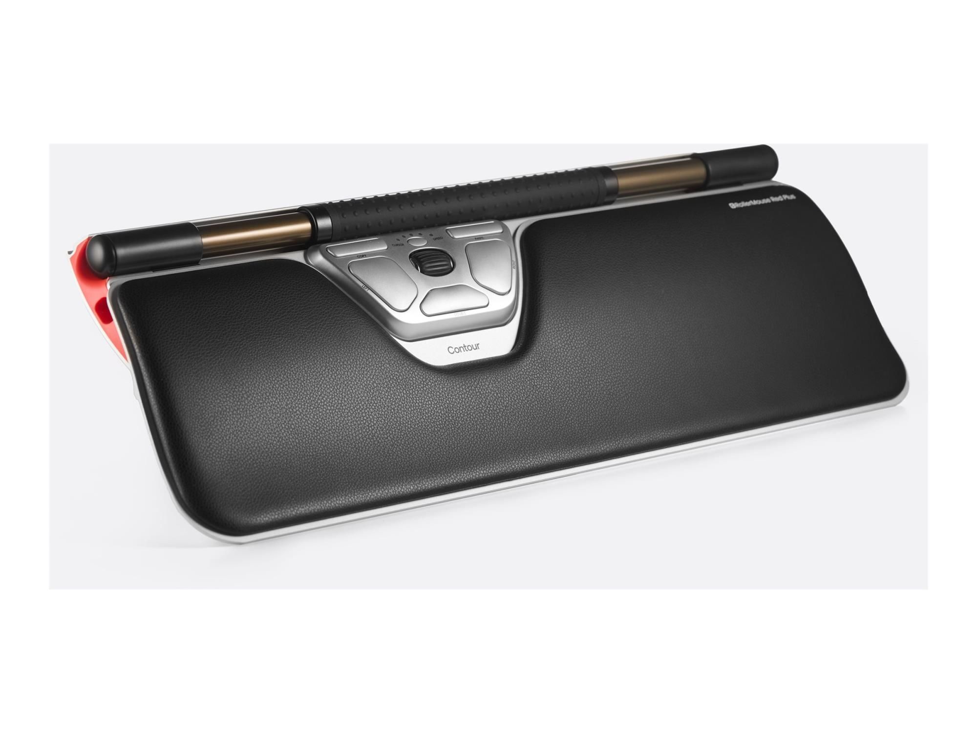 Contour RollerMouse Red Plus - Rollerbar-Maus - 7 Tasten - kabellos - 2.4 GHz, Bluetooth 5.2 - kabelloser Empfänger (USB)