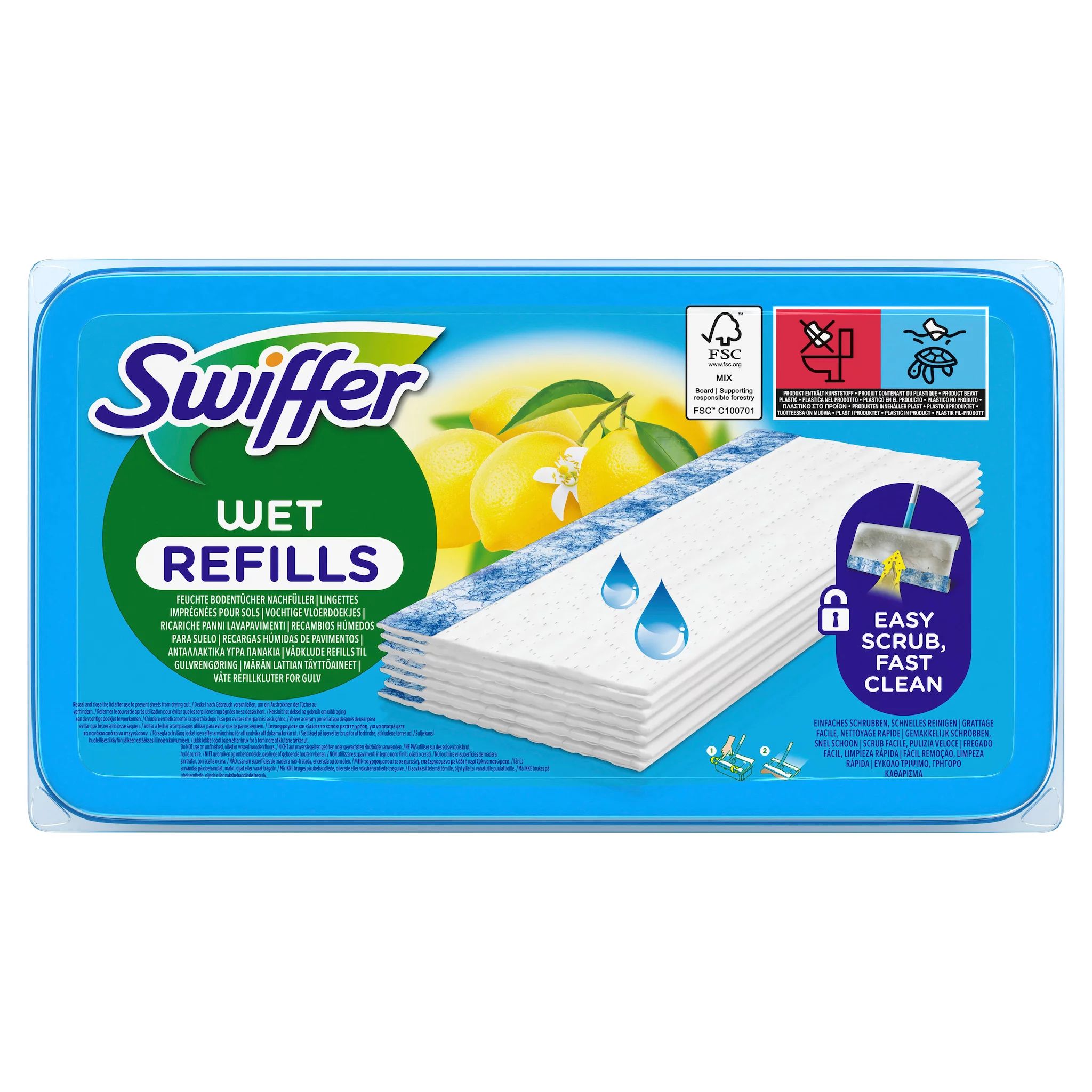 Swiffer Wet Wischtücher Nachfüllpack 60er Komfort Pack