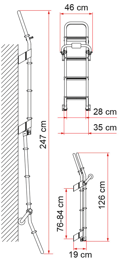 Fiamma Heckleiter DELUXE 8