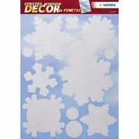 HERMA Weihnachtssticker Schneeflocke 1 Blatt/12 Sticker