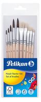 Pelikan Starter - Pinselset - 10-teilig - flach, Spitze