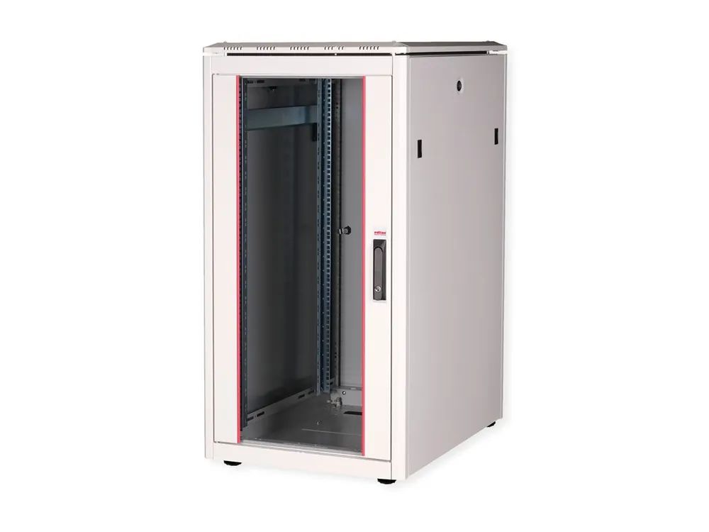 ROLINE Pro - Schrank Netzwerkschrank - mit Glastür, 600 x 800 mm (B x T)