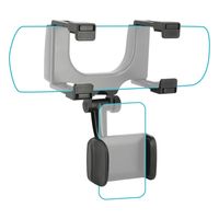 Mobilis Universal Car Rear Mirror Mount for Smar