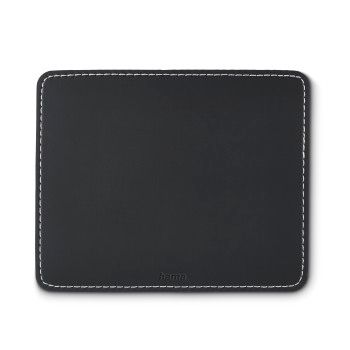 Hama Mauspad "Lederoptik", Schwarz