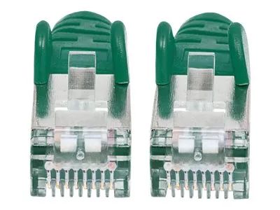 Intellinet Network Patch Cable, Cat7 Cable/Cat6A Plugs, 10m, Green, Copper, S/FTP, LSOH / LSZH, PVC, RJ45, Gold Plated Contacts, Snagless, Booted, Lifetime Warranty, Polybag - Netzwerkkabel - RJ-45 (M)