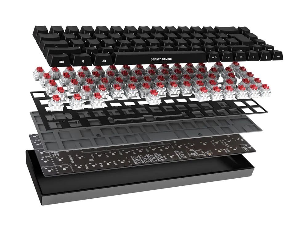 Deltaco GAMING DK440R - Tastatur - Hintergrundbeleuchtung