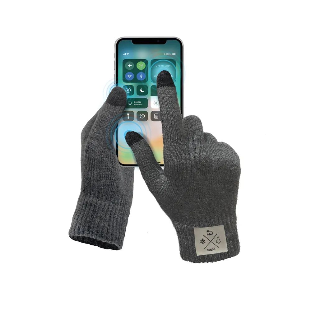 SBS Touchscreen Handschuhe Medium, grau