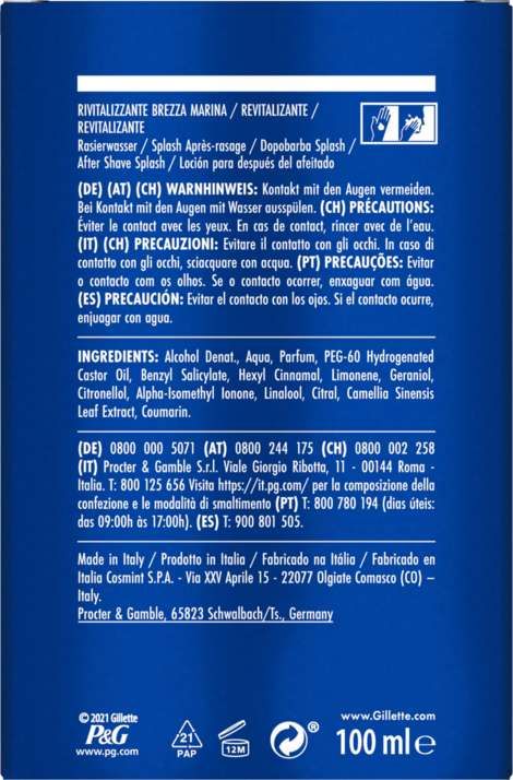 Gillette Series After Shave Ocean Mist