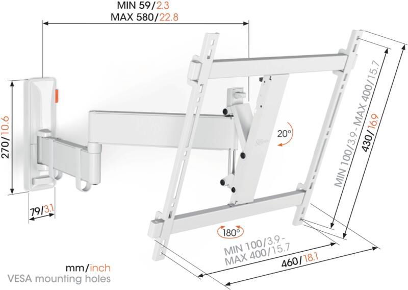 Vogel`s Wandhalterung TVM 3445