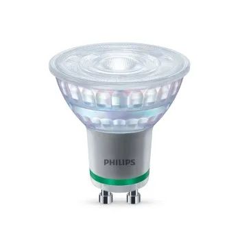 Philips LED-Lampe "classic ultraeffizient", 35W, GU10, klar, warmweiß