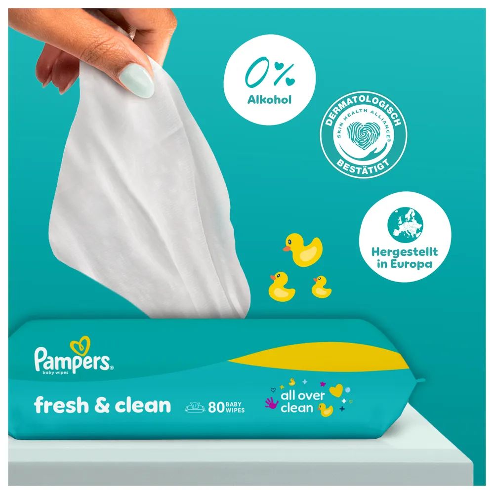 Pampers Feuchte Tücher Fresh Clean 3x