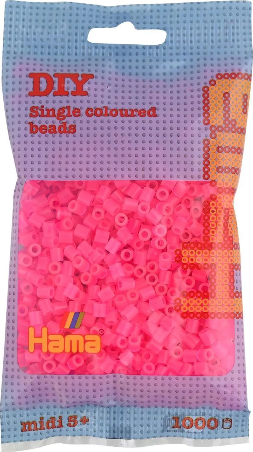 Malte Haaning Plastic A/S HAMA Perlen Neon Fuchsia 1.000Stück