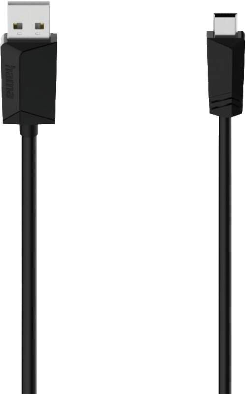 Hama 74260 Mini-USB-Kabel, B5, USB 2.0, 1,5m