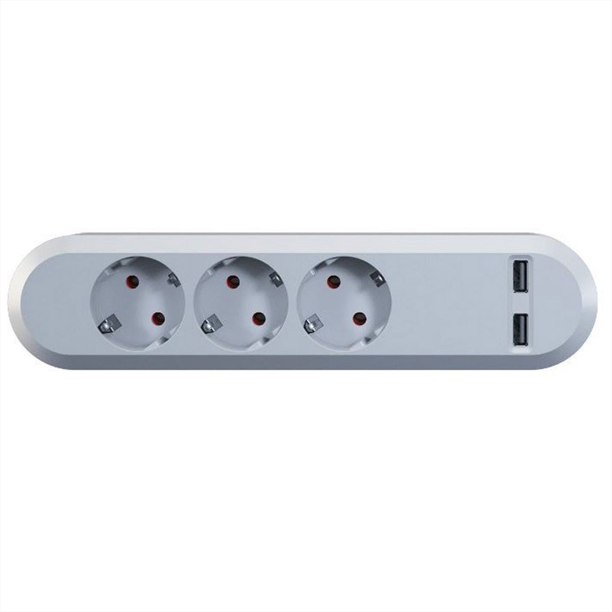 Bachmann SMART - Steckdosenleiste - Wechselstrom 230 V - Ausgangsanschlüsse: 3 (2 x USB, 3 x Stromversorgung)