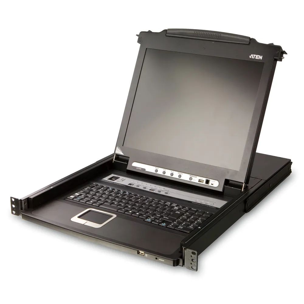 ATEN LCD KVM Switch 17 inch-Swiss german Keyboard - KVM-Umschalter - 8-Port