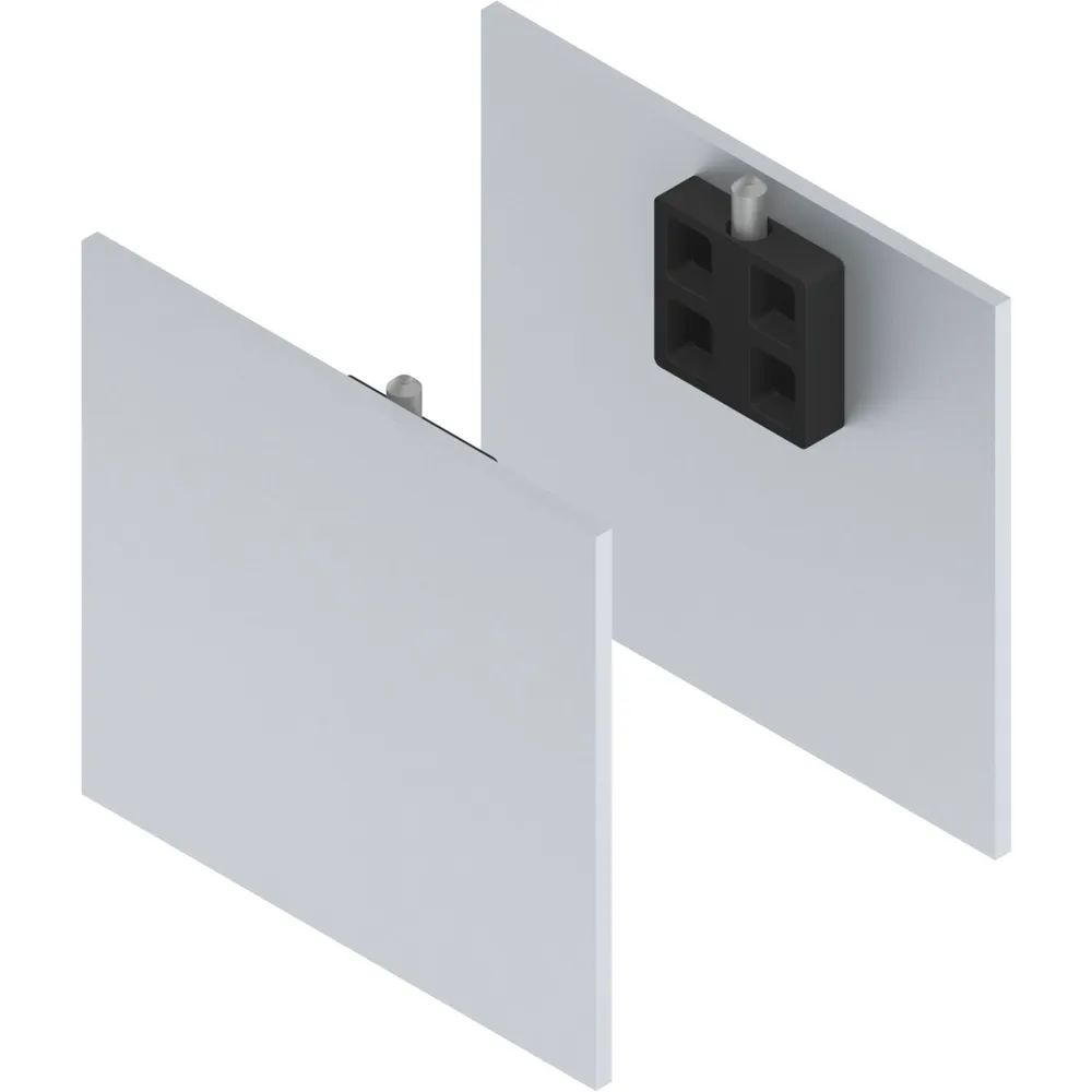 SOLIDO 100/HELM Abdeckkappen-Set Blende H/G Abstandsprofil 2x15/1x9 mm silber