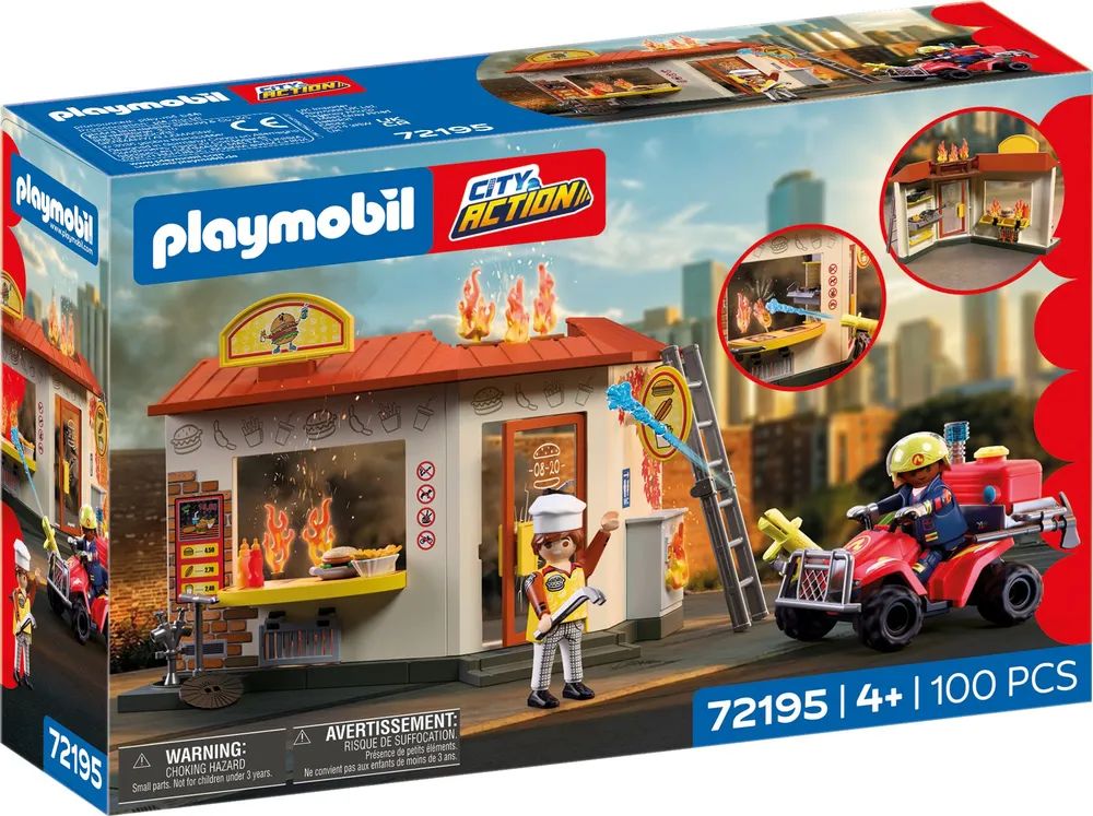 geobra Brandstätter Stiftung & Co.K Feuerwehr-Quad mit Burger-Bude