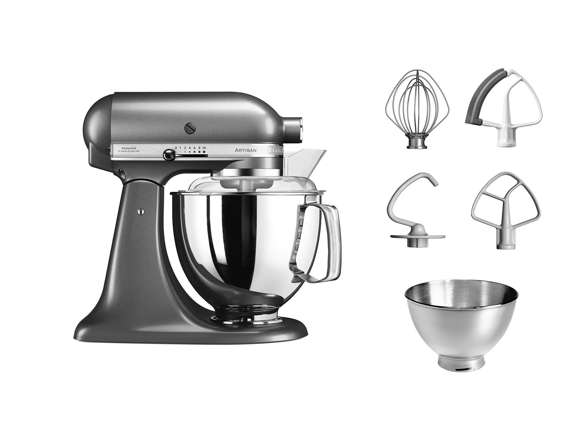 KitchenAid 5KSM175PSEMS, Medallion Silber