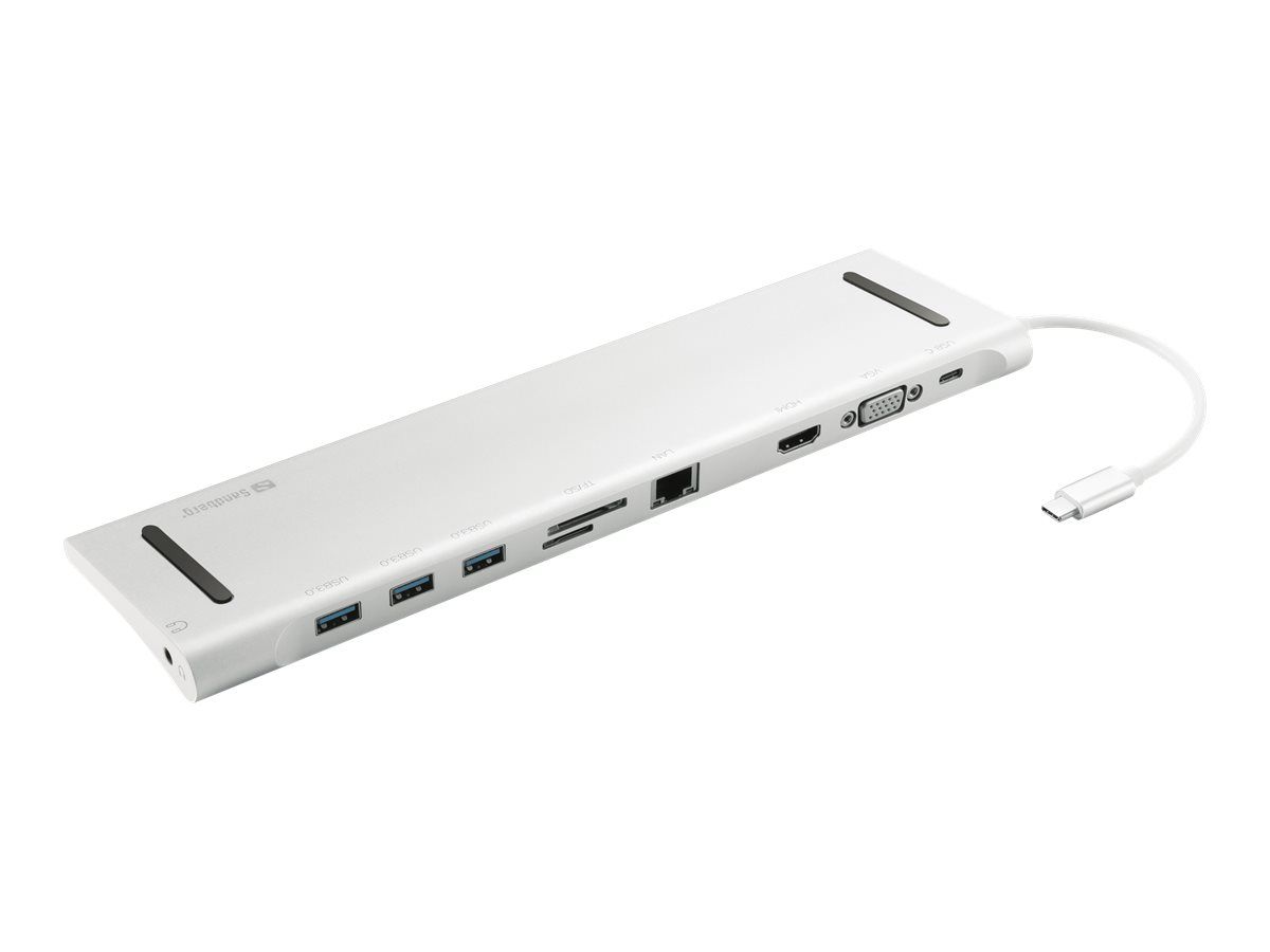 SANDBERG USB-C 10-in-1 Docking Station - Dockingstation
