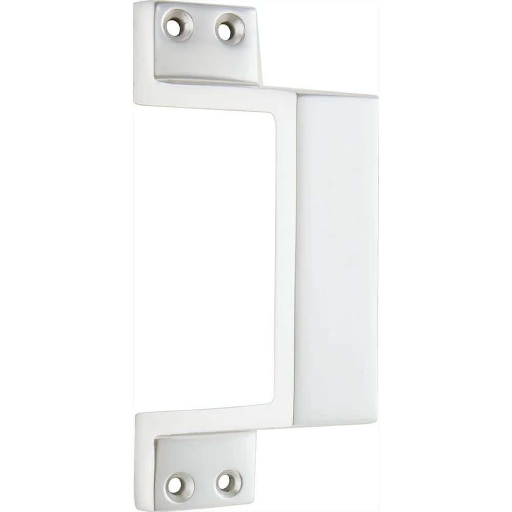 KWS Schiebetorgriff 5315 schräg, 140 mm, Aluminium neusilber eloxiert
