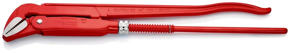 KNIPEX Rohrzange 45° rot pulverbeschichtet 570 mm