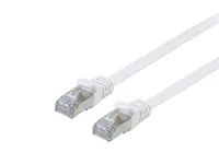 Equip Cat.6A U/FTP Flat Patchkabel - 3m - Weiß - 3 m - Cat6a - U/FTP (STP) - RJ-45 - RJ-45 - Weiß