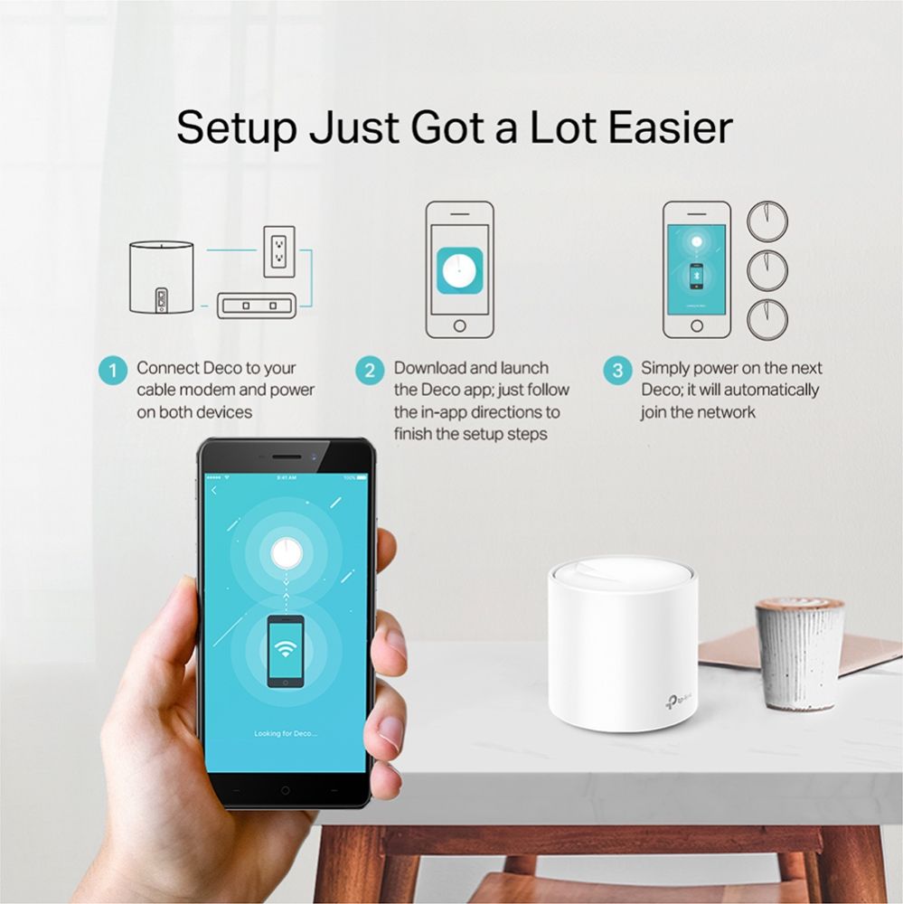 TP-LINK Deco X20 - WLAN-System - (3 Router) 1GbE