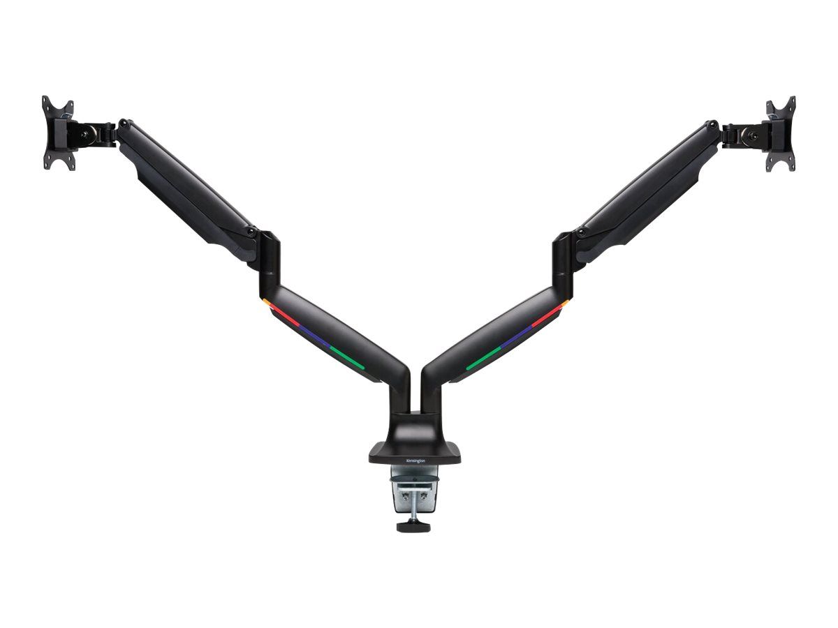 Kensington SmartFit One-Touch Height Adjustable Dual Monitor Arm - Befestigungskit - einstellbarer Arm - für 2 Monitore - Aluminium, Kunststoff, Stahl - Bildschirmgröße: 33-86.4 cm (13"-34")