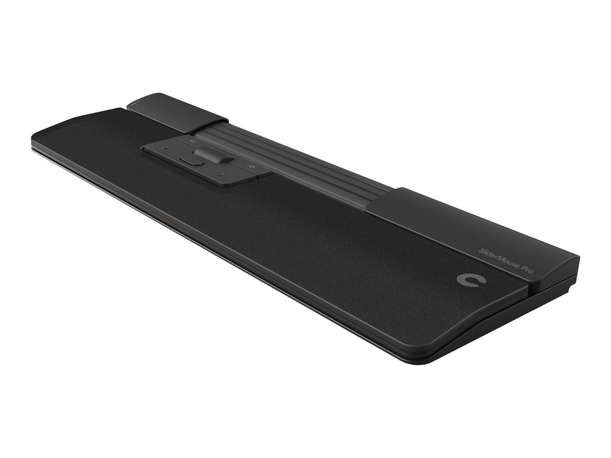 Contour SliderMouse Pro - Zentrale Maus - mit schmaler Armauflage und veganem Leder