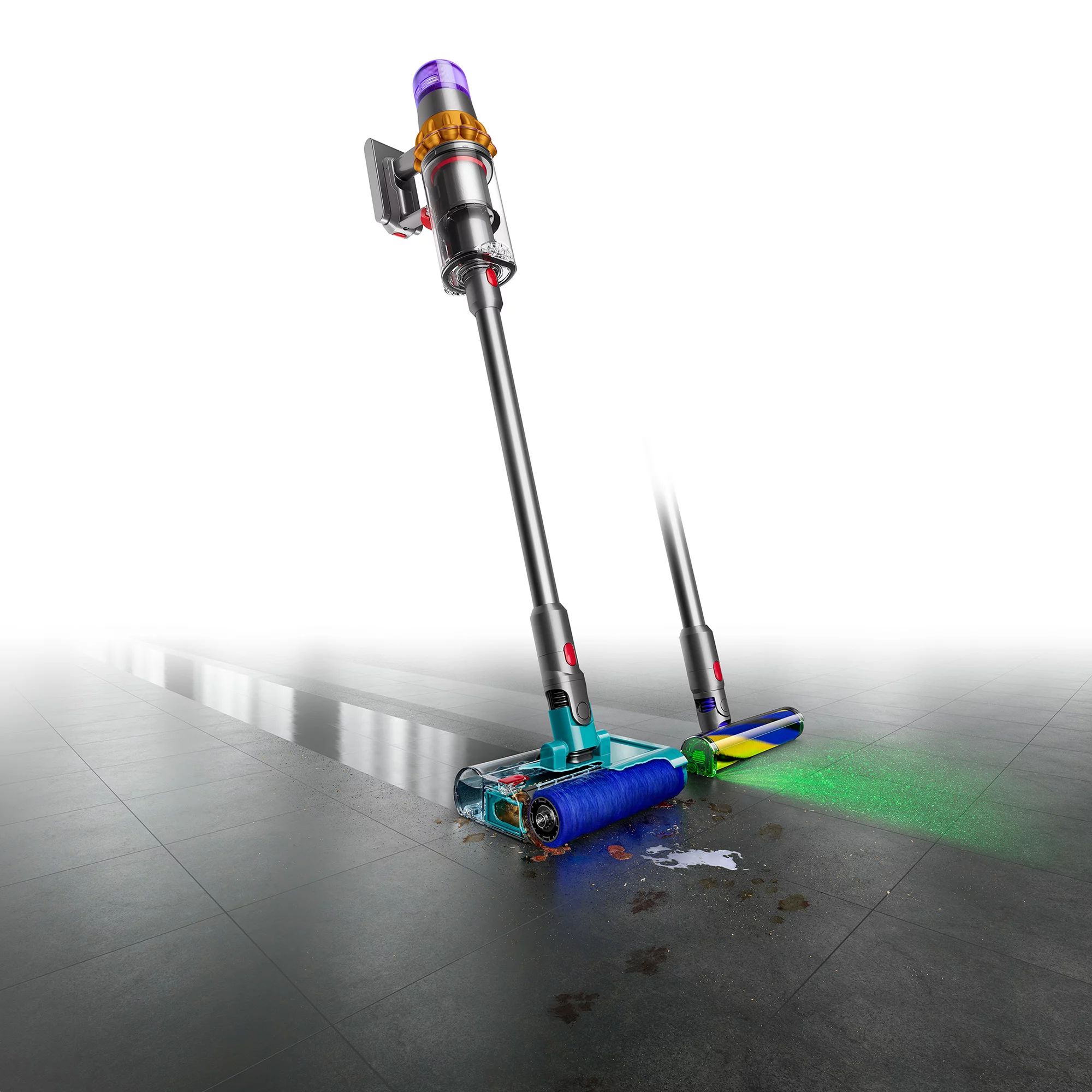Dyson V15s Detect Submarine, Gelb/Nickel 