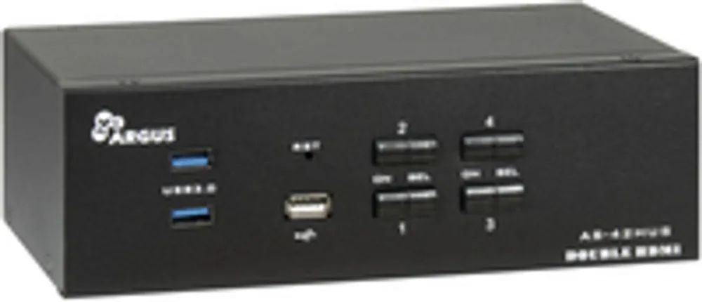 Inter-Tech IPC KVM Switch AS-42HUS HDMI 4Ka60Hz - KVM-Umschalter - 4-Port