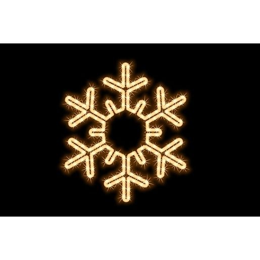 MK SNOW FLAKE 55X55CM 2D LED WW / 160-038