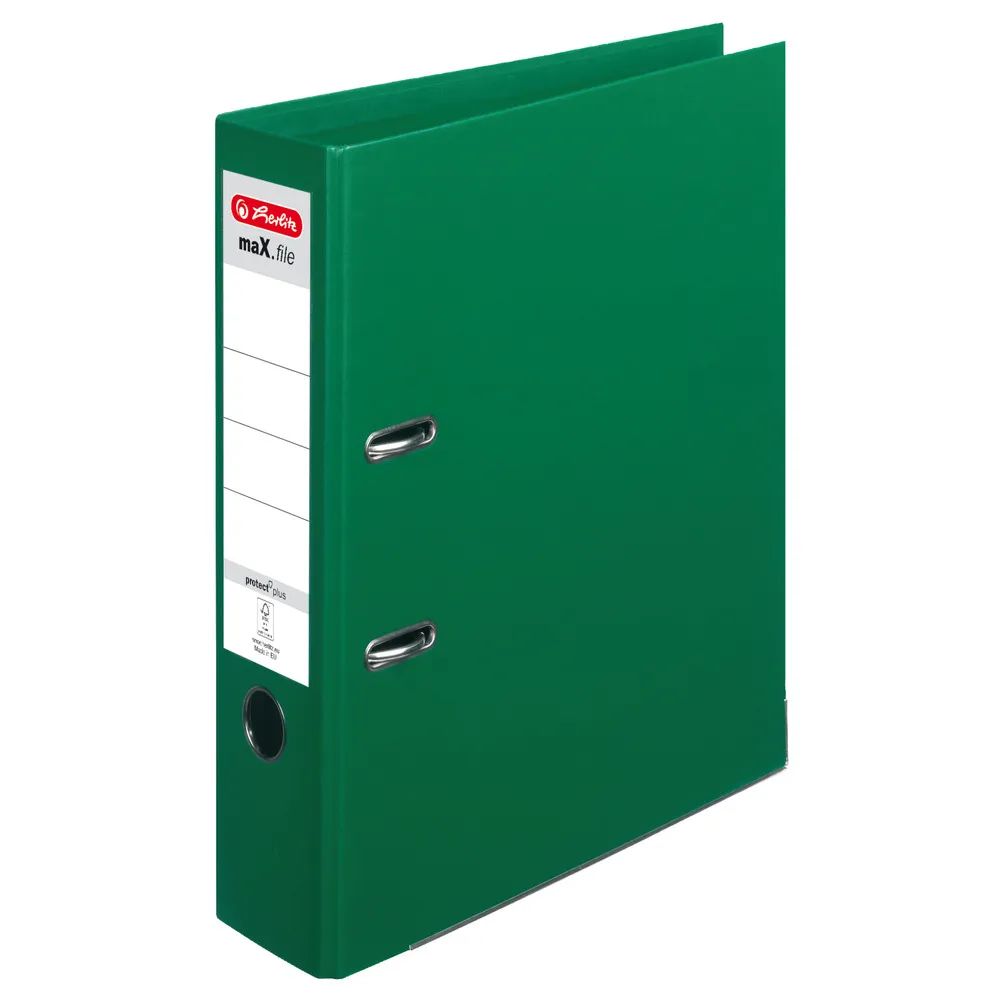 herlitz Ordner maX.file protect plus A4 8cm grün