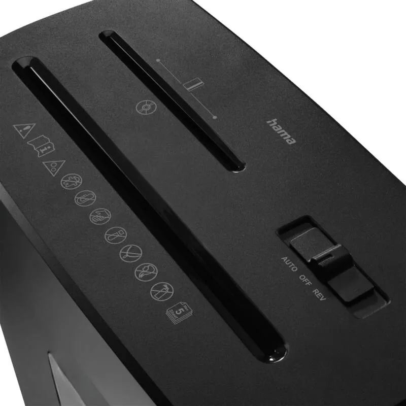 Hama Aktenvernichter "Prime M50CD-B", Schredder mit Sicherheitsstufe P5 T2 E2 O1