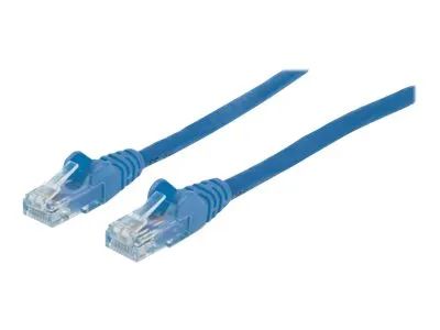 Intellinet Network Patch Cable, Cat6A, 7.5m, Blue, Copper, S/FTP, LSOH / LSZH, PVC, RJ45, Gold Plated Contacts, Snagless, Booted, Polybag - Patch-Kabel - RJ-45 (M)