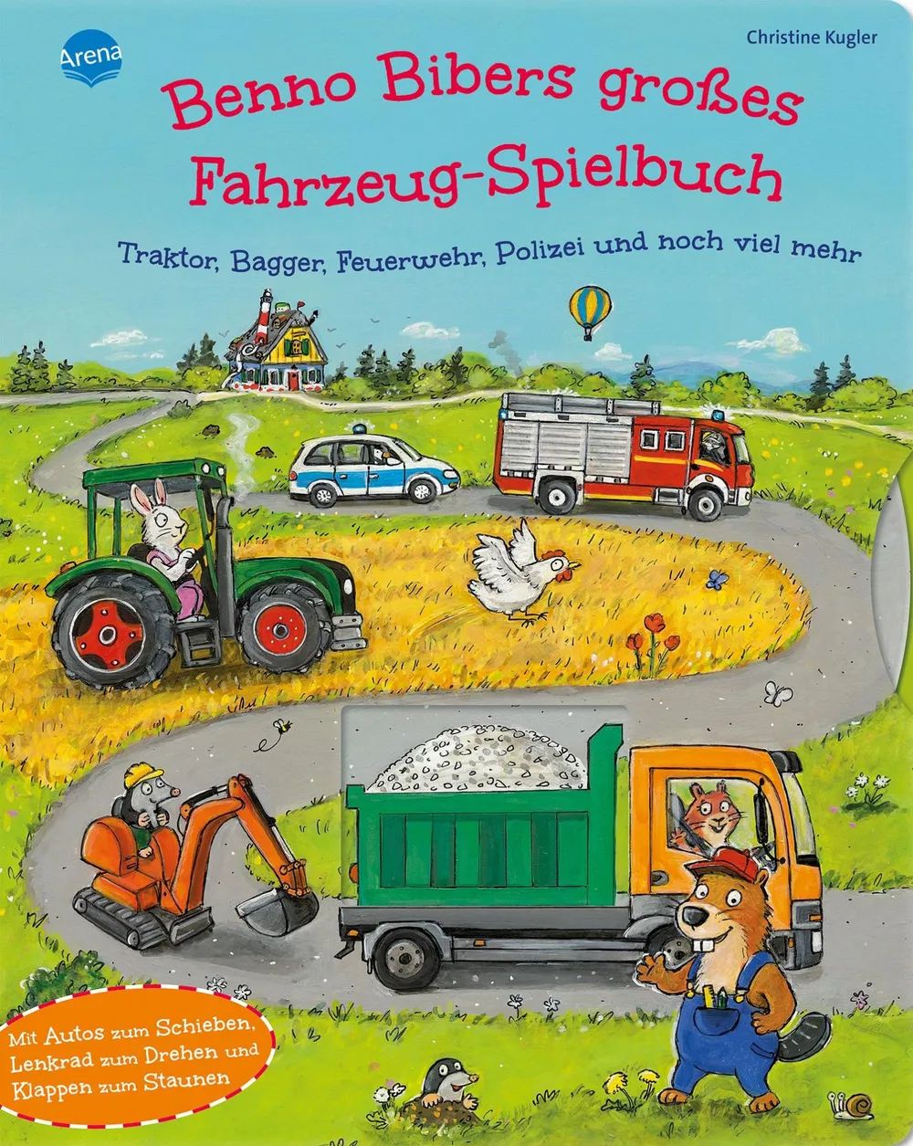 Arena Verlag GmbH Benno Bibers großes Fahrzeug-Spielbuch