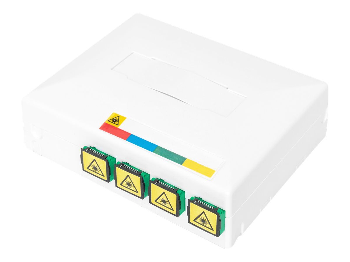 DIGITUS FTTH Gehäuse mit 4 x SC SX Kupplung
