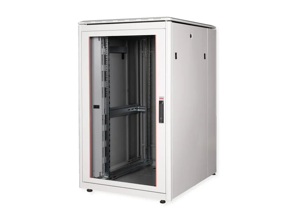 ROLINE Pro - Schrank Netzwerkschrank - mit Glastür, 800 x 1000 mm (B x T)