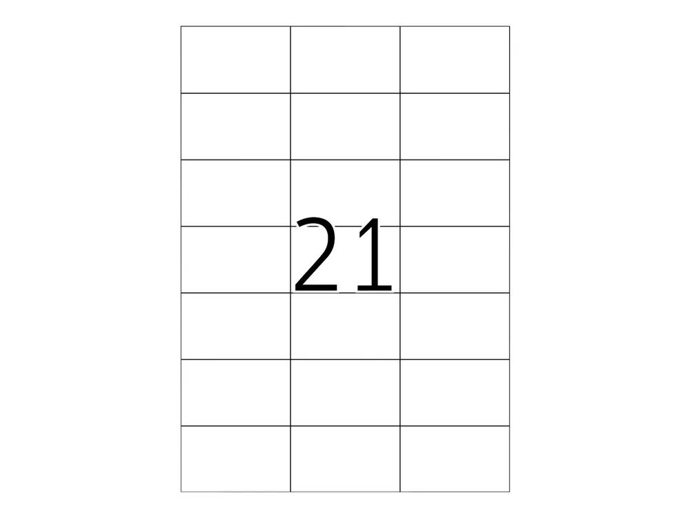 HERMA Premium - Papier - matt - permanent selbstklebend - weiß - 70 x 42.3 mm 2100 Etikett(en) (100 Bogen x 21)