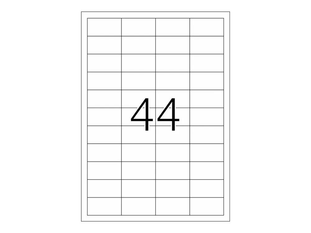 HERMA Special - Matt - permanent selbstklebend - weiß - 48.3 x 25.4 mm 1100 Etikett(en) (25 Bogen x 44)