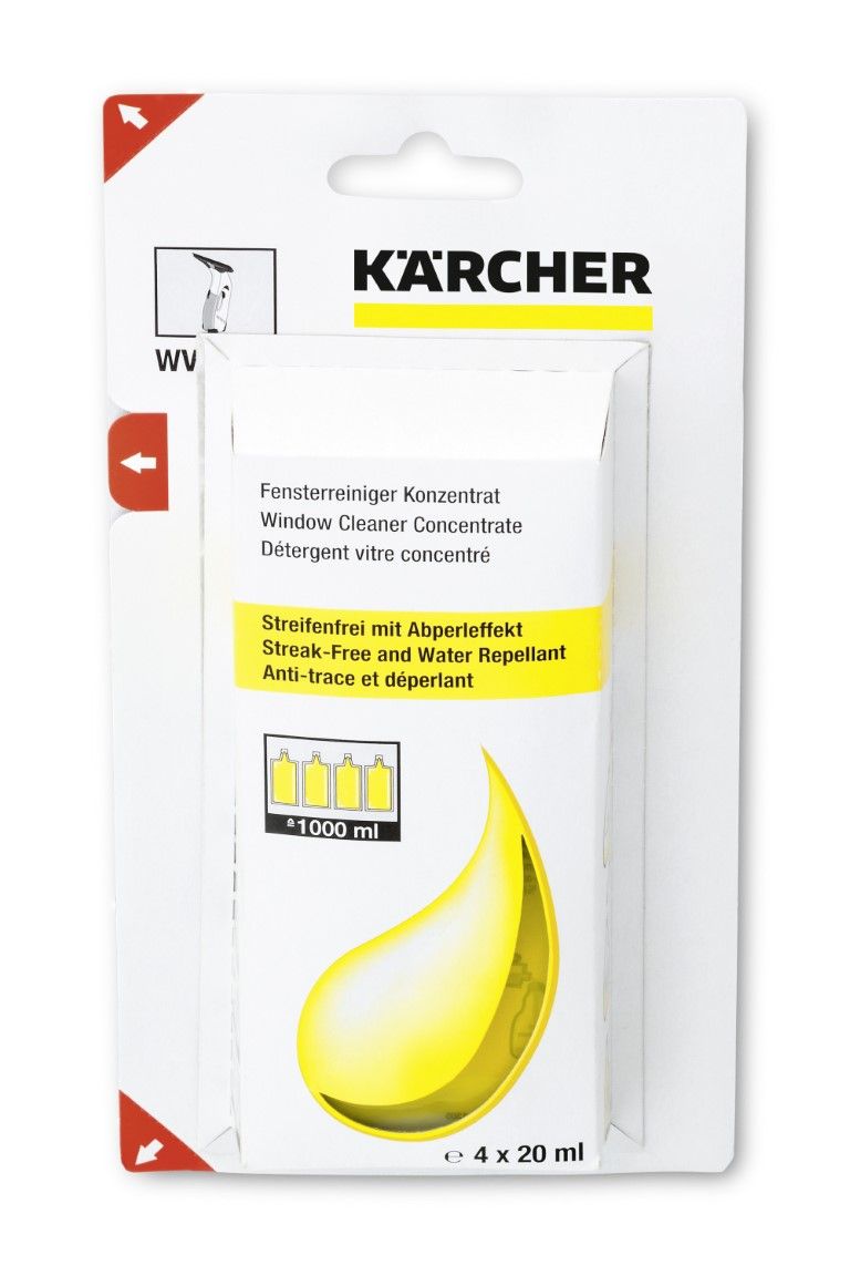 Kärcher Glas- und Fensterreiniger Konzentrat, 4x20